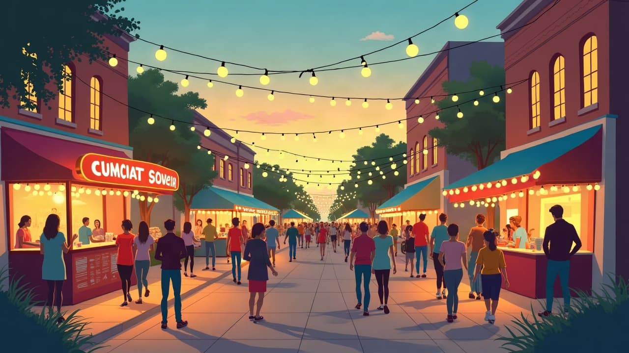 Editorial illustration: Date Night in Wausau: Fun Activities for Couples This Weekend